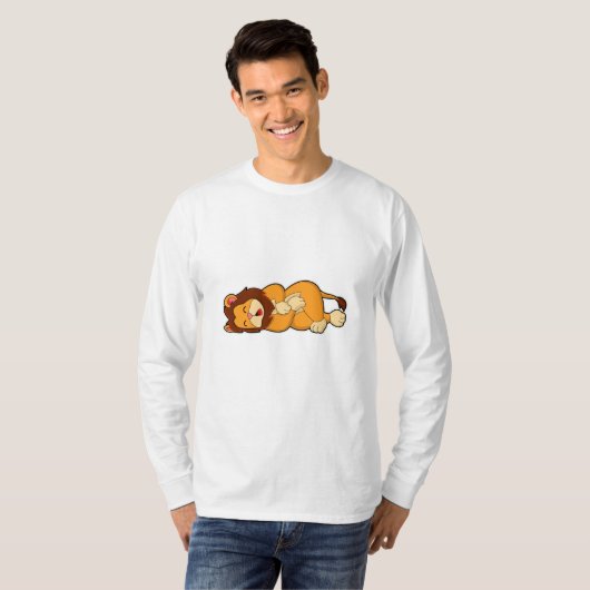 T-shirt Lion dormant (Devant entier)
