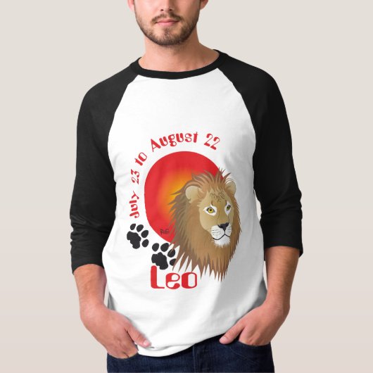 T-shirt Lion du 23 juillet au 22 août (Devant)