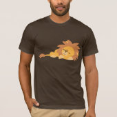 T-shirt Lion en caricature mignon Slumaging (Devant)
