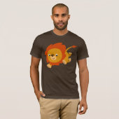 T-shirt Lion en caricature rapide (Devant entier)