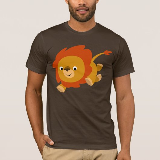 T-shirt Lion en caricature rapide (Devant)