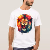 T-shirt Lion en colère (Devant)