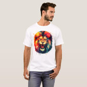 T-shirt Lion en colère (Devant entier)