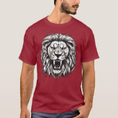 T-shirt Lion en colère (Devant)
