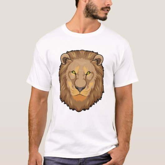 T-shirt Lion en colère (Devant)