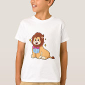 T-shirt Lion en Gentleman avec Cravate.PNG (Devant)