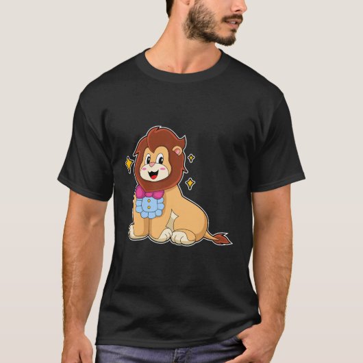 T-shirt Lion en Gentleman avec Cravate.PNG (Devant)