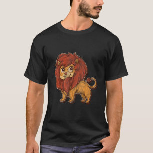 T-shirt Lion Enfants King Femmes Vintage