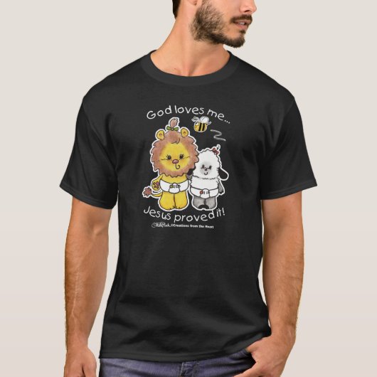T-shirt Lion et agneau (Devant)