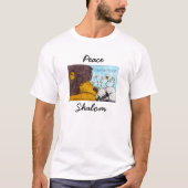 T-shirt Lion et agneau paix douce (Devant)