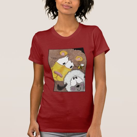 T-shirt Lion et agneau proches (Devant)