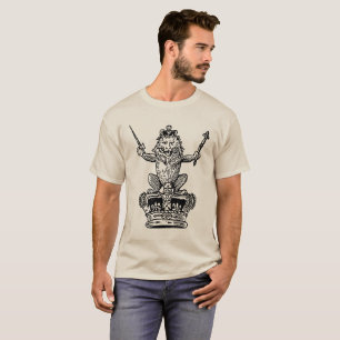 T-shirt Lion et Couronne