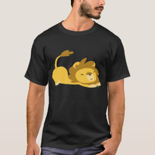 T-shirt Lion étirant le dessin