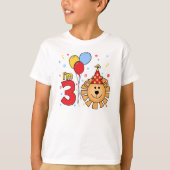 T-shirt Lion Face 3e anniversaire (Devant)