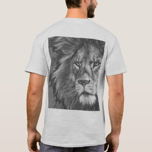 T-shirt Lion Face Modèle Pop Art Mens Moderne
