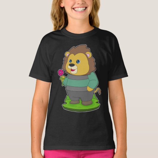 T-shirt Lion Fleur (Devant)
