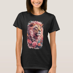 T-shirt Lion floral