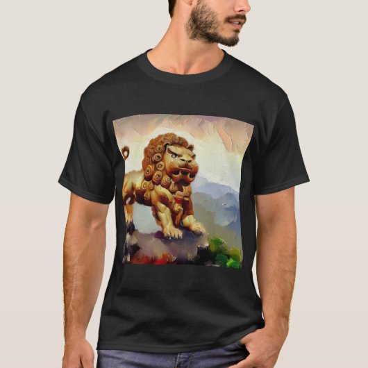 T-shirt Lion Foo Chinois (20) (Devant)