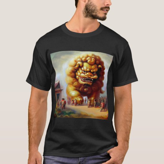 T-shirt Lion Foo Chinois (33) (Devant)