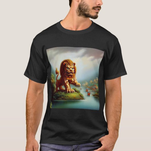 T-shirt Lion Foo Chinois (35) (Devant)