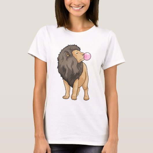 T-shirt Lion gomme à mâcher (Devant)