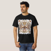 T-shirt Lion Griffin Shield Family Crest Surname  (Devant entier)