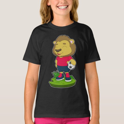 T-shirt Lion Handball player Handball (Devant)