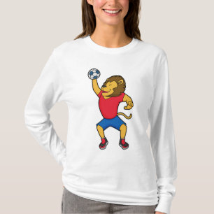 T-shirt Lion Handball player Handball