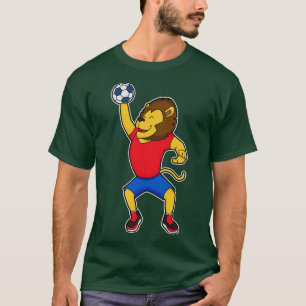 T-shirt Lion Handball player Handball 2