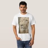 T-shirt Lion Head Animal Top Modèles Mens Valeur Moderne (Devant entier)