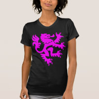 Lion héraldique 01 - Magenta