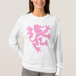 T-shirt Lion héraldique 01 - rose
