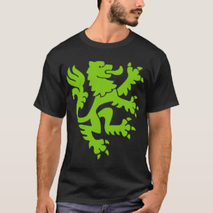 T-shirt Lion Héraldique 01 - Vert Martien