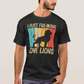 T-shirt Lion Hommes Femmes Lion Jungle Safari Animal 1 (Devant)