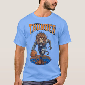 T-shirt Lion Hoops Mascotte Sports garçon tonnerre hanche