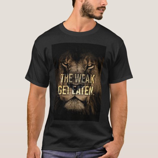 T-Shirt Lion Hustle Gym (Devant)