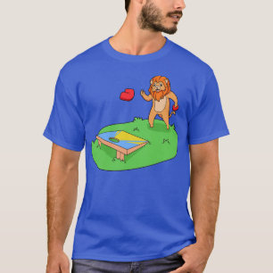 T-shirt Lion jouant à la corniche