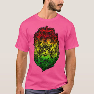 T-shirt Lion Judah Rastafarian Lion éthiopien - Reggaeton
