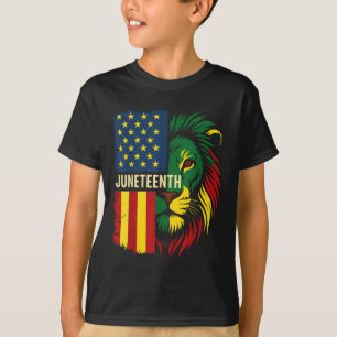 T-shirt Lion Juneteenth Cool Histoire Noire Africaine Amér
