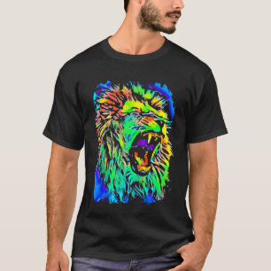 T-shirt Lion Jungle King Pop Art