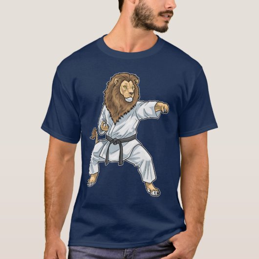 T-shirt Lion Karate Arts martiaux (Devant)