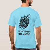 T-shirt Lion "La défiance est puissance" – Née de (Dos)