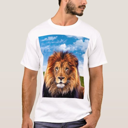 T-shirt Lion le roi de la forêt (Devant)