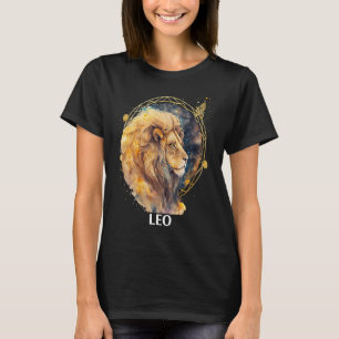 T-shirt Lion Lion Astrologique Feu Signe Zodiaque Soleil D
