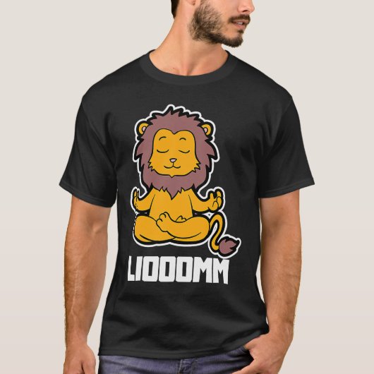 T-shirt Lion Liooomm Yoga Position animale Fréquence Vinta (Devant)