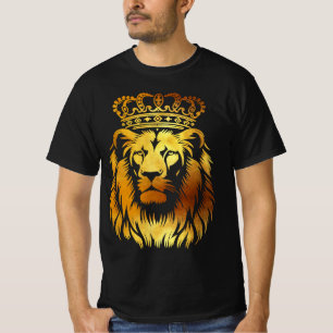 T-shirt Lion majestueux couronné - Art royal