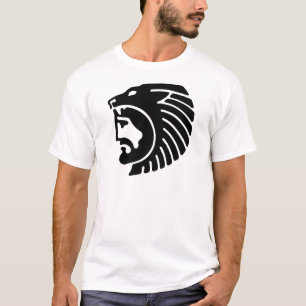 T-shirt Lion Man, design de relief grec