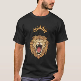 T-shirt Lion Manger Le Soleil Renaissance Alchimie Médiéva