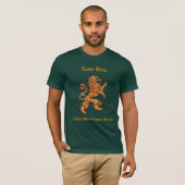 T-shirt Lion médiéval d'or (Devant entier)