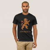 T-shirt Lion médiéval d'or (Devant entier)